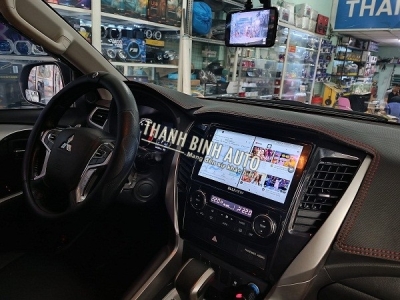 Màn Android Elliview cho xe Pajero Sport 2019